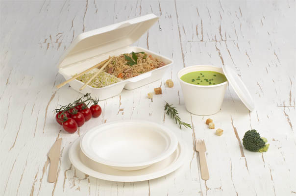 takeaway ready meal packaging sugar cane products